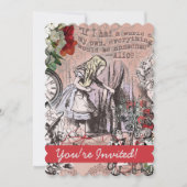 Alice onzin gordijn wonderland kaart (Voorkant)