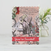 Alice onzin gordijn wonderland kaart (Staand voorkant)