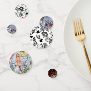 Alice onzin gordijn wonderland klassieker confetti