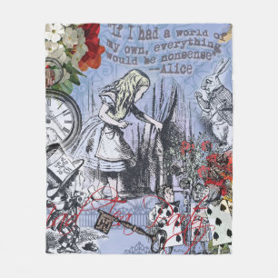 Alice onzin gordijn wonderland klassieker fleece deken