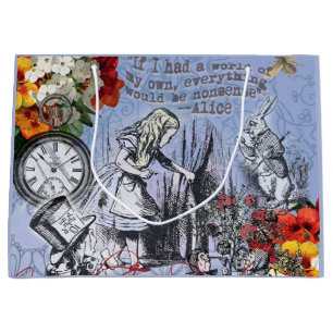 Alice onzin gordijn wonderland klassieker groot cadeauzakje