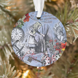 Alice onzin gordijn wonderland klassieker ornament