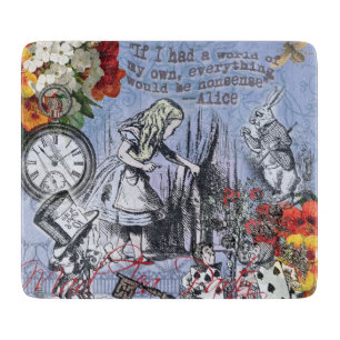 Alice onzin gordijn wonderland klassieker snijplank