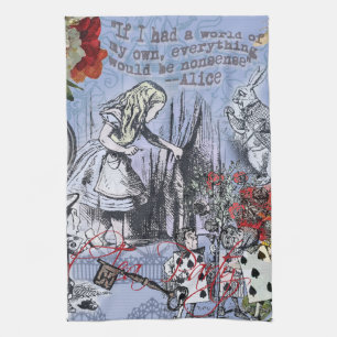 Alice onzin gordijn wonderland klassieker theedoek