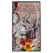 Alice onzin gordijn wonderland klein cadeauzakje (Achterkant)
