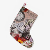 Alice onzin gordijn wonderland kleine kerstsok (Voorkant (Hangend))