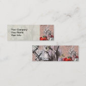 Alice onzin gordijn wonderland mini visitekaartje (Voorkant / Achterkant)