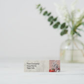 Alice onzin gordijn wonderland mini visitekaartje (Staand voorkant)