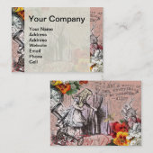 Alice onzin gordijn wonderland visitekaartje (Voorkant / Achterkant)