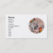 Alice onzin gordijn wonderland visitekaartje (Voorkant)