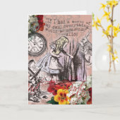 alice onzin wonderland gordijn kaart (Gele Bloem)