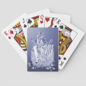 Alice op Birthday Cake Wonderland Pokerkaarten (Achterkant)