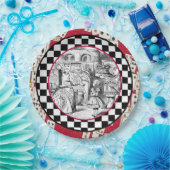 Alice op de koningin 1 papieren bordje (Feest)