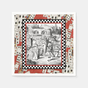 Alice op de koningin 1 servetten