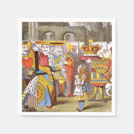 Alice op de koningin 2 servet (Voorkant)