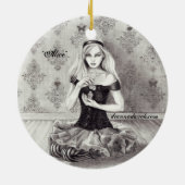Alice Ornament Alice in Wonderland Ornament (Achterkant)