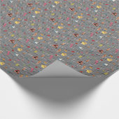  Alice Paper Doll Black/White Checkerboard Cadeaupapier (Hoek)