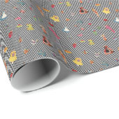  Alice Paper Doll Black/White Checkerboard Cadeaupapier (Rol Hoek)