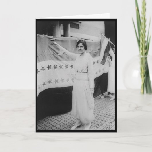 Alice Paul 19e amendement kiesrecht overwinning Kaart (Voorkant)