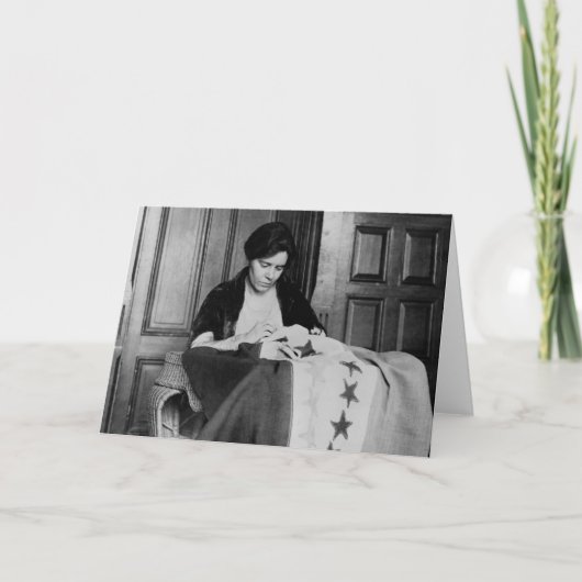 Alice Paul, de vlag van het Naaiend Suffrage, 1910 Kaart (Voorkant)