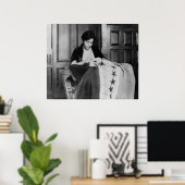 Alice Paul, de vlag van het Naaiend Suffrage, 1910 Poster (Thuiskantoor)