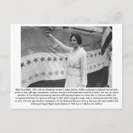 Alice Paul - Feminist Briefkaart