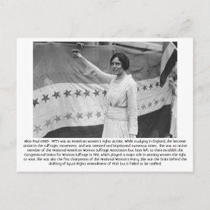 Alice Paul - Feminist Briefkaart