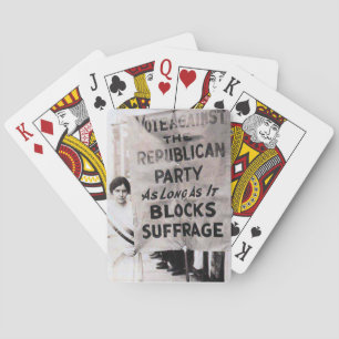 Alice Paul Protests Pokerkaarten