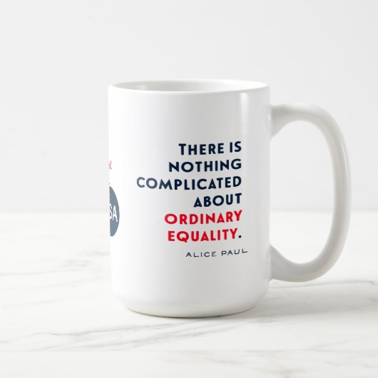 Alice Paul Voting Centennial 100 Year Women's Koffiemok (Rechts)