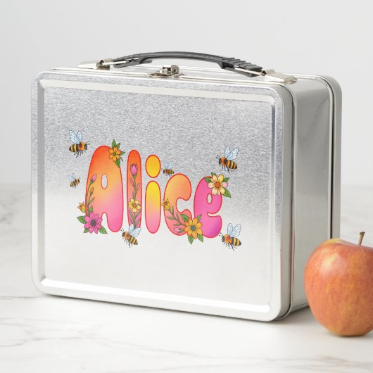 Alice - Personalized Bee Lunch Box (In situ)