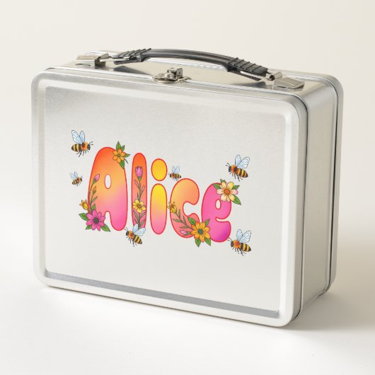 Alice - Personalized Bee Lunch Box (Voorkant)