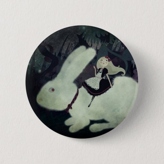 Alice pin ronde button 5,7 cm (Voorkant)
