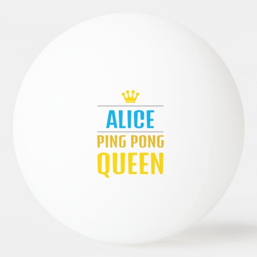 Alice Pingpongbal (Voorkant)