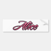 Alice pink Aufkleber Sticker (Voorkant)