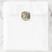 Alice praat met de Dodo Ronde Sticker (Tas)