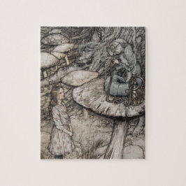 Alice praat met de rups legpuzzel