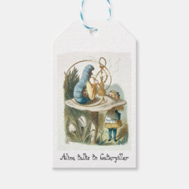 Alice praat met Rups Cadeaulabel