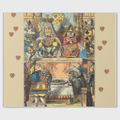 Alice Proces van de Schoppenboer Antiek Cadeaupapier (Vlak)