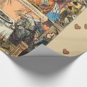 Alice Proces van de Schoppenboer Antiek Cadeaupapier (Hoek)