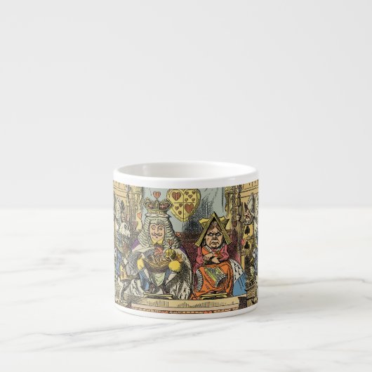 Alice Proces van de Schoppenboer Antiek Espresso Kop (Voorkant)