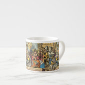 Alice Proces van de Schoppenboer Antiek Espresso Kop (Voorkant rechts)