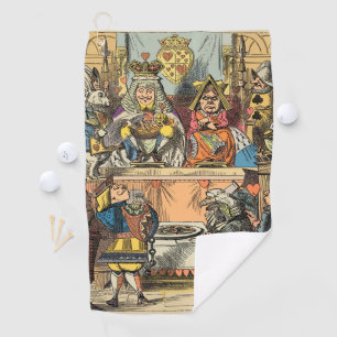Alice Proces van de Schoppenboer Oudheidkundig Golfhanddoek