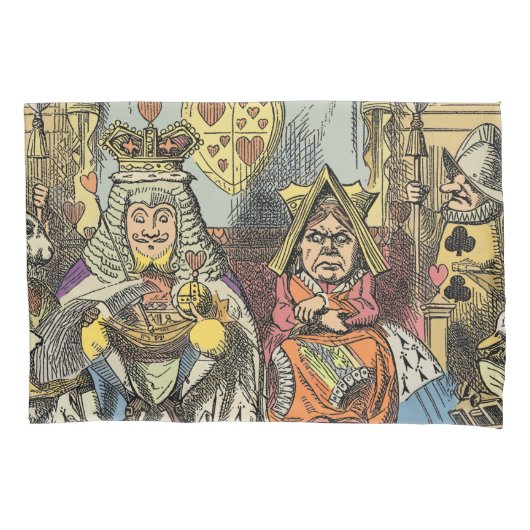 Alice Proces van de Schoppenboer Oudheidkundig Kussensloop (Voorkant)