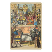 Alice Proces van de Schoppenboer Oudheidkundig Mini Klembord (Achterkant)