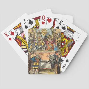 Alice Proces van de Schoppenboer Oudheidkundig Pokerkaarten