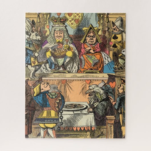 Alice Proces van de Schoppenboer Vintage Legpuzzel (Verticaal)