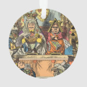 Alice Proces van de Schoppenboer Vintage Ornament (achterkant)