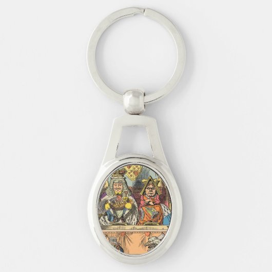 Alice Proces van de Schoppenboer Vintage Sleutelhanger (Voorkant)