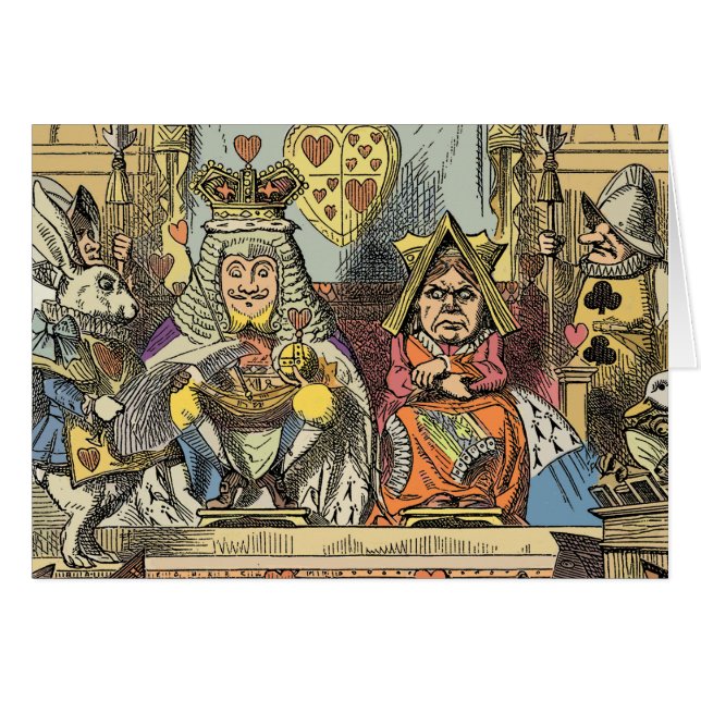 Alice Proces van de Schurk van Harten Vintage (Voorkant Horizontaal)