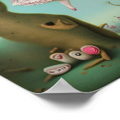 Alice - Quirky Surreal Pop Art Poster (Hoek)